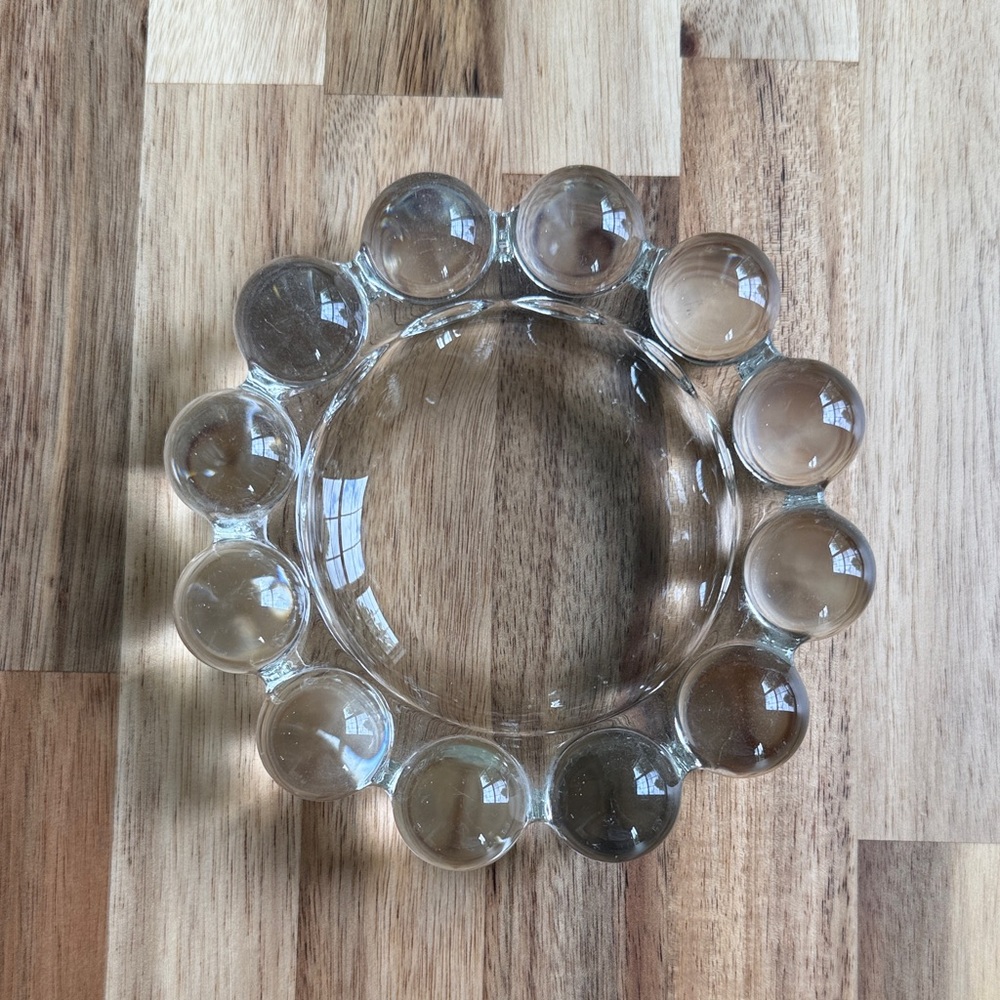 Vintage Ashtray, clear glass - Picture 2 of 5